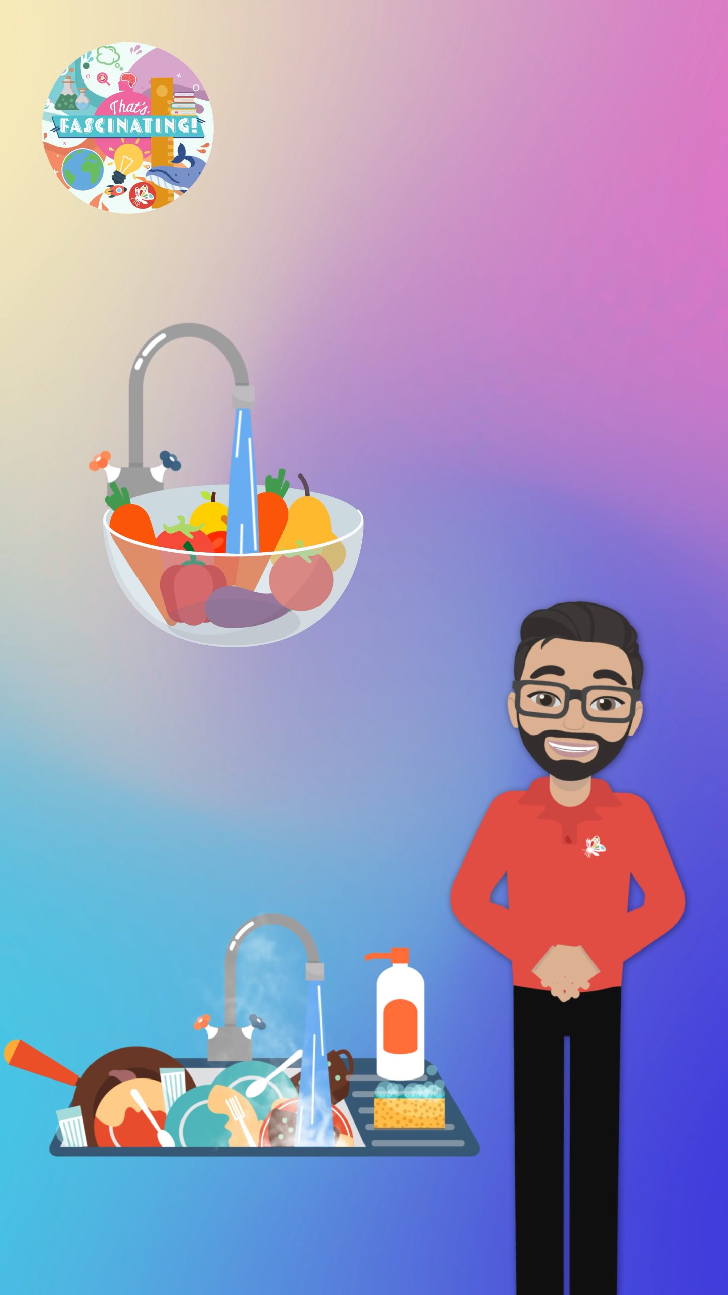Use Cold Water for Vegetables & Warm Water for Dishes